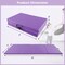 4-Panel PU Leather Folding Exercise Mat with Carrying Handles and Hook and Loop Fasteners